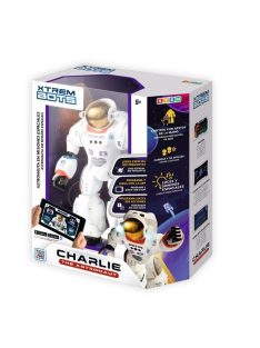   Интерактивен робот XTREM BOTS Астронафт Charlie, 2 режима на работа, 200 програмируеми действия, 12.8x25.7x31.7 cm, 5+ години