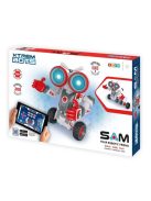 Робот за сглобяване XTREM BOTS Sam, Контрол и програмиране на движенията му чрез приложение, 130 части, 33 x 27 x 37 cm, 8+ години