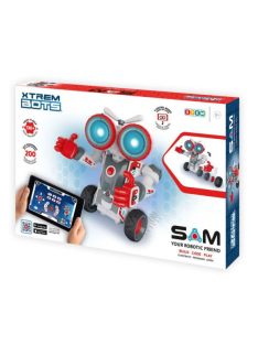   Робот за сглобяване XTREM BOTS Sam, Контрол и програмиране на движенията му чрез приложение, 130 части, 33 x 27 x 37 cm, 8+ години