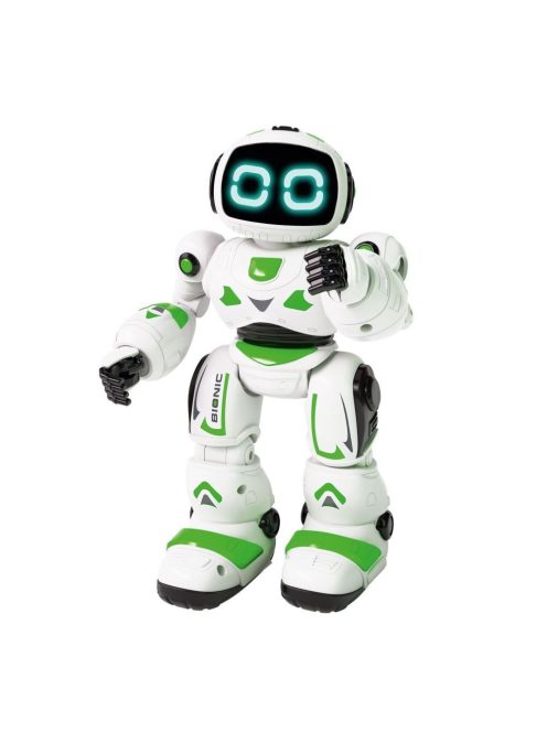 Интерактивен робот XTREM BOTS Bionic, Дистанционно управление за програмиране на 20 функции, LED светлинни очи и звуци, Движение или плъзгане при ходене, 5+ години