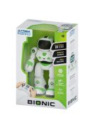 Интерактивен робот XTREM BOTS Bionic, Дистанционно управление за програмиране на 20 функции, LED светлинни очи и звуци, Движение или плъзгане при ходене, 5+ години