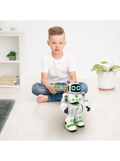 Интерактивен робот XTREM BOTS Bionic, Дистанционно управление за програмиране на 20 функции, LED светлинни очи и звуци, Движение или плъзгане при ходене, 5+ години