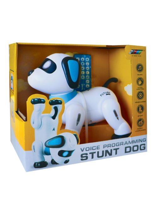Куче робот с гласови команди, 22.0 x 14.2 x 20.5 cm, 3+ години, Бял