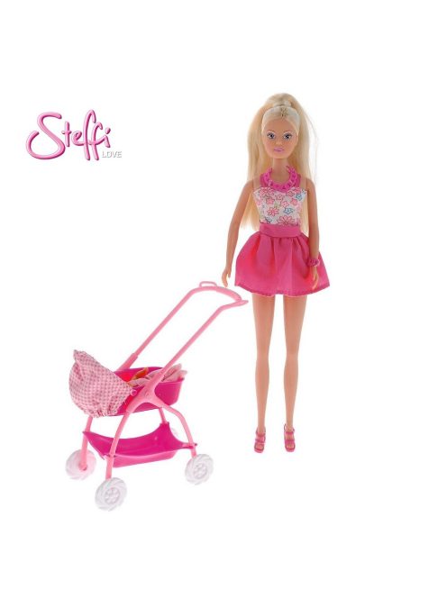 Кукла Стефи Лов на разходка с бебе, Steffi Love Baby Walk Baby Doll Set, 33 x 7 x 20 cm