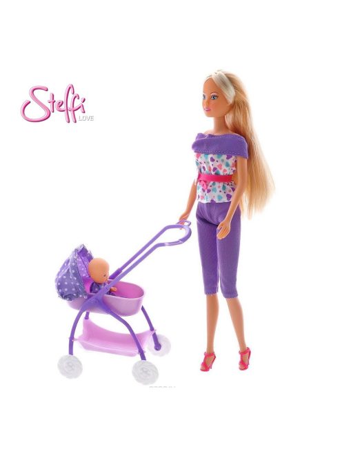 Кукла Стефи Лов на разходка с бебе, Steffi Love Baby Walk Baby Doll Set, 33 x 7 x 20 cm