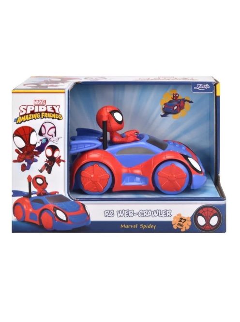 Кола с дистанционно управление Спайди, Disney Spidey Web Crawler Radio Control RC, 1:24, 17 cm