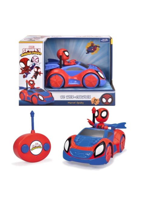 Кола с дистанционно управление Спайди, Disney Spidey Web Crawler Radio Control RC, 1:24, 17 cm