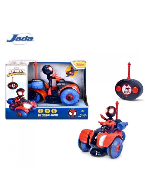 Кола с дистанционно управление Спайди, Disney Miles Morales Techno-Rac Radio Control RC, 1:24, 17 cm