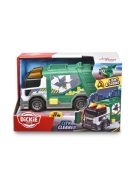 Dickie Детска играчка: Боклукчийски камион Екшън Сирийс, Звук и светлини 15см., Garbige truck, 203302029