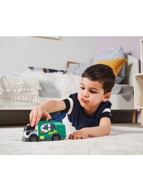 Dickie Детска играчка: Боклукчийски камион Екшън Сирийс, Звук и светлини 15см., Garbige truck, 203302029