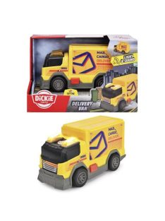   Dickie Детска играчка: Микробус за доставки, със звуци и светлини 15см., Van Car, 203302038