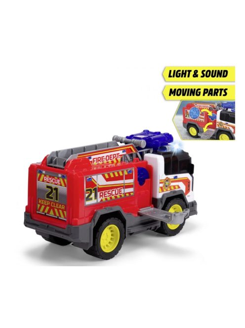 Детска играчка Dickie Toys - Пожарна, Със звук и светлина, Dickie Fire Rescue Unit, 30 cm