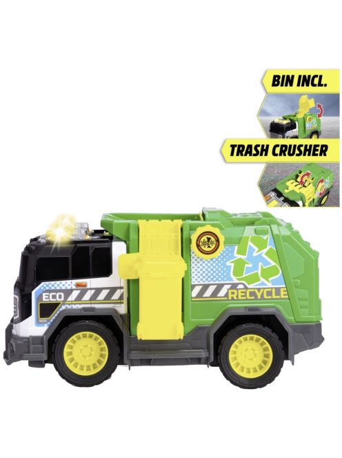 Детска играчка Dickie Toys - Боклукчийски камион, Със звуци и светлини, 30 cm