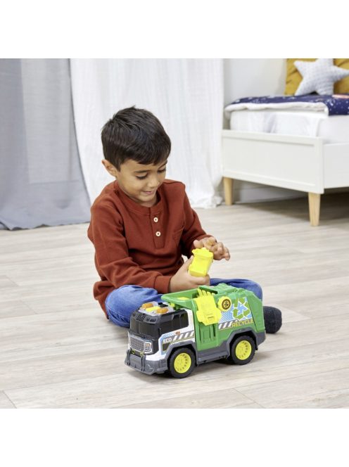 Детска играчка Dickie Toys - Боклукчийски камион, Със звуци и светлини, 30 cm