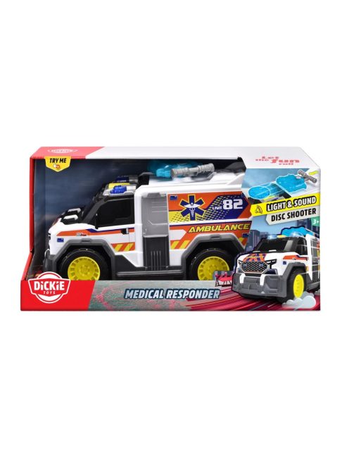 Детска играчка Dickie Toys - Линейка, Със звук и светлина, 30 cm