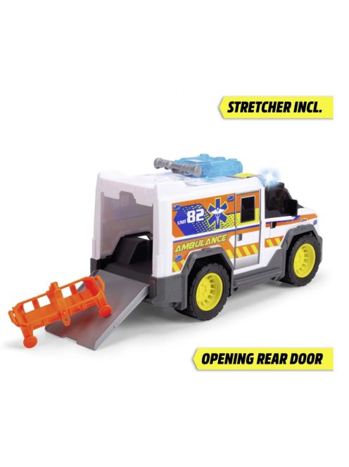 Детска играчка Dickie Toys - Линейка, Със звук и светлина, 30 cm