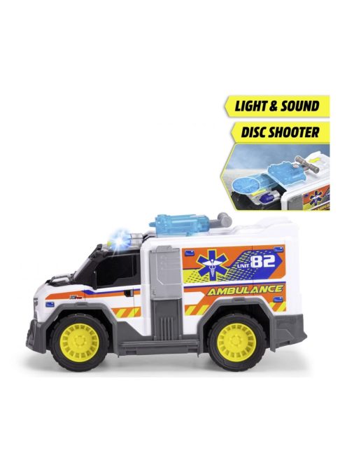 Детска играчка Dickie Toys - Линейка, Със звук и светлина, 30 cm