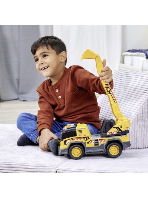 Детска играчка Dickie Toys - Багер, Със звук и светлина, 30 cm