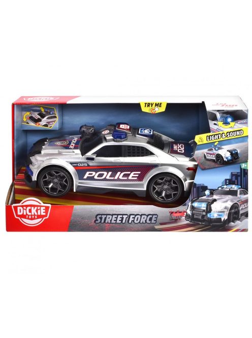 Детска играчка Dickie Toys - Полицейска кола, Със звук и светлина, 39 cm