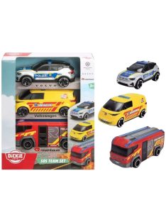   Комплект SOS автомобили Dickie (3бр), 1:36, 7x25x19.5 cm 