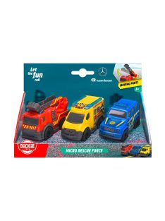   Детски игрален комплект Dickie Toys - Микро SOS станция - Микро спасителна служба, 8 см