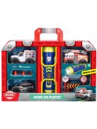 Игрален комплект Dickie Toys SOS - Micro, 3 броя автомобили, 15 x 5 x 10 cm