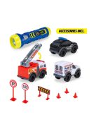 Игрален комплект Dickie Toys SOS - Micro, 3 броя автомобили, 15 x 5 x 10 cm