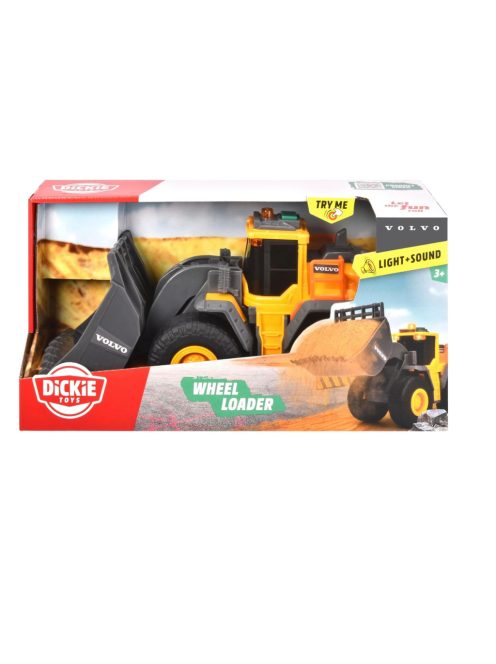 Dickie Челен товарач със светлини и звук (23см.), Volvo Wheel Loader, 203723006