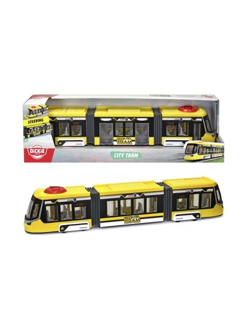 Градски трамвай Dickie Siemens Avenio (41cm), 3+ години, Жълт
