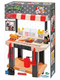  Ресторант за бързо хранене с 25 аксесоари, 44 x 30.5 x 61.5 cm, Ecoiffier treet Foodtreet Food, 18+ месеца