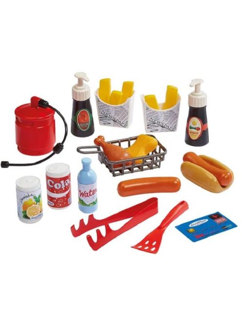 Ресторант за бързо хранене с 25 аксесоари, 44 x 30.5 x 61.5 cm, Ecoiffier treet Foodtreet Food, 18+ месеца