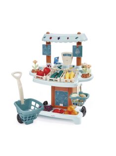   Пазарен шанд с количка за пазаруване, 54.5 x 40 x 69 см, Ecoiffier Market stall, 7600001690