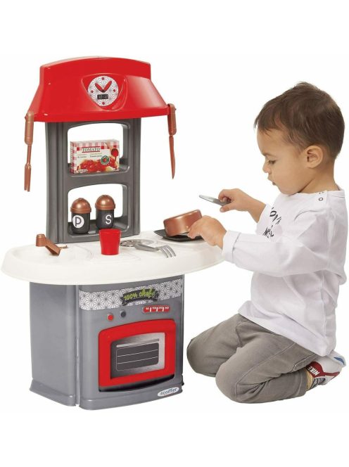 Детска кухня в Италиански стил с 13 аксесоари за готвене, 42х27,5х60 см, Ecoiffier Italian Kitchen, 18+ месеца