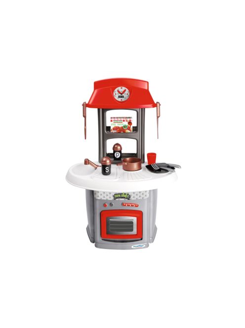 Детска кухня в Италиански стил с 13 аксесоари за готвене, 42х27,5х60 см, Ecoiffier Italian Kitchen, 18+ месеца