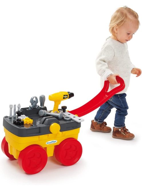 Работна количка с инструменти, 19 части, 26 x 29 x 42.5 cm, Ecoiffier