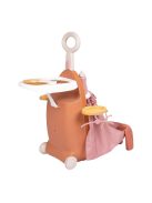 Куфар-количка за кукла-бебе с 6 аксесоара, 62 x 26 x 40 cm,  Smoby Baby Nurse 3в1, 18+ месеца