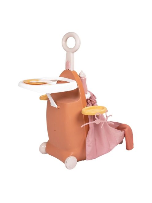 Куфар-количка за кукла-бебе с 6 аксесоара, 62 x 26 x 40 cm,  Smoby Baby Nurse 3в1, 18+ месеца