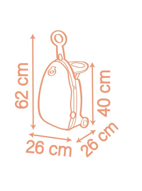 Куфар-количка за кукла-бебе с 6 аксесоара, 62 x 26 x 40 cm,  Smoby Baby Nurse 3в1, 18+ месеца