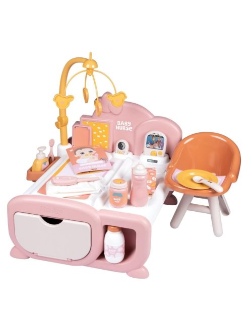 Детски център за отглеждане на кукла-бебе, 59 x 43 x 48 cm,  Smoby Baby Nurse 3в1, 18+ месеца