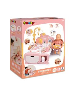   Детски център за отглеждане на кукла-бебе, 59 x 43 x 48 cm,  Smoby Baby Nurse 3в1, 18+ месеца