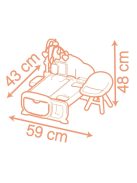 Детски център за отглеждане на кукла-бебе, 59 x 43 x 48 cm,  Smoby Baby Nurse 3в1, 18+ месеца