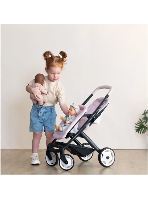 Количка за близнаци за кукли Maxi Cosi Smoby, Maxi-cosi twin doll pram - for 2 dolls up to 42 cm, 54,5х38,5х64см