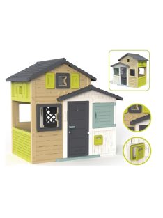   Детска градинска къща Smoby Playhouse Evo Friends House, 175,4 x 114,3 x 162 см.