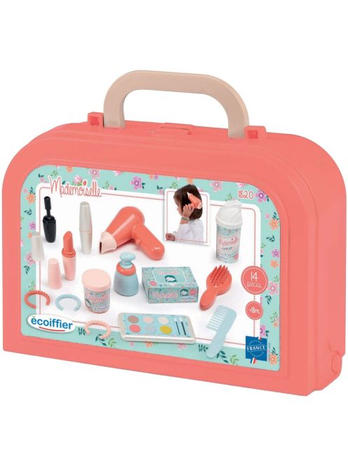 Детско куфарче за красота Mademoiselle 25.5 x 18 x 10.5 cm, 14 части, Ecoiffier