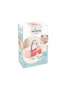 Комплект легло за бебе с аксесоари, 38.5 х 25 х 15 см, Ecoiffier Baby Bed with Accessories, 18+ месеца