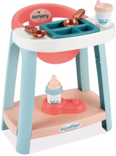   Детско столче за хранене на къкла-бебе, 7 части, 15 x 38.5 x 25 cm, Ecoiffier Baby High Chair, 18+ месеца