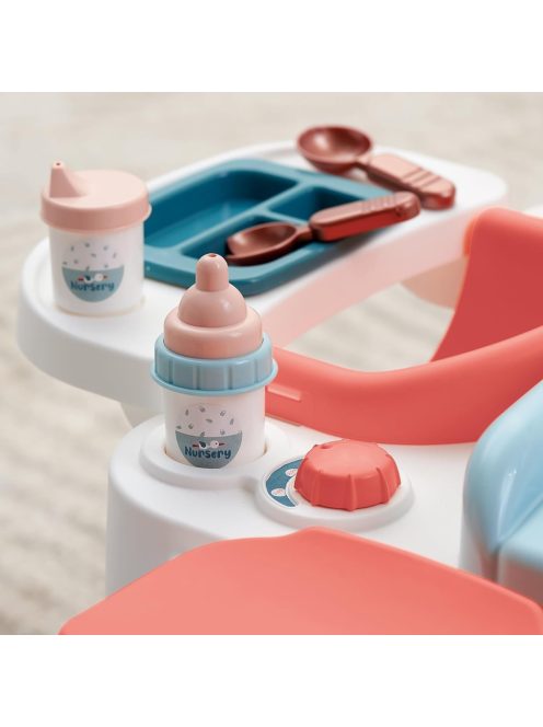 Маса за повиване на кукла-бебе с 13 части, 54.5 x 51 x 53 cm, Ecoiffier My First Nursery, 3+ години