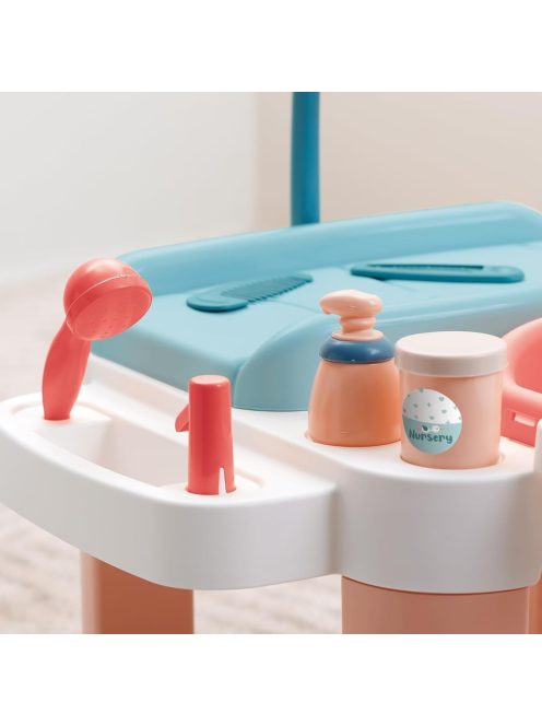 Маса за повиване на кукла-бебе с 13 части, 54.5 x 51 x 53 cm, Ecoiffier My First Nursery, 3+ години