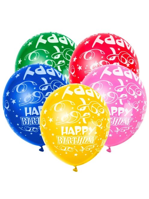 Комплект балони (20ч) Happy Birthday, Латекс, Party balloon set, 30 cm