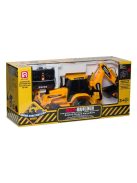 Двустранен багер с кабелно дистанционно и звук, 55 см., Жълт, 3+ години